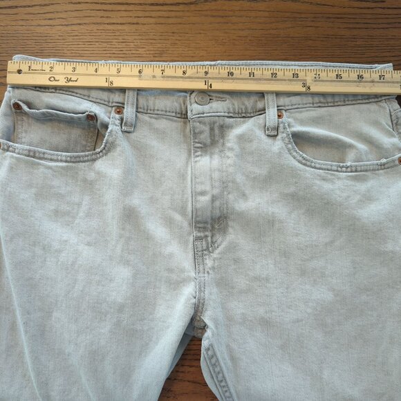 Vintage Levis 512 light Gray Denim Jeans W36 L30 Distressed Ripped Knees - Picture 12 of 16